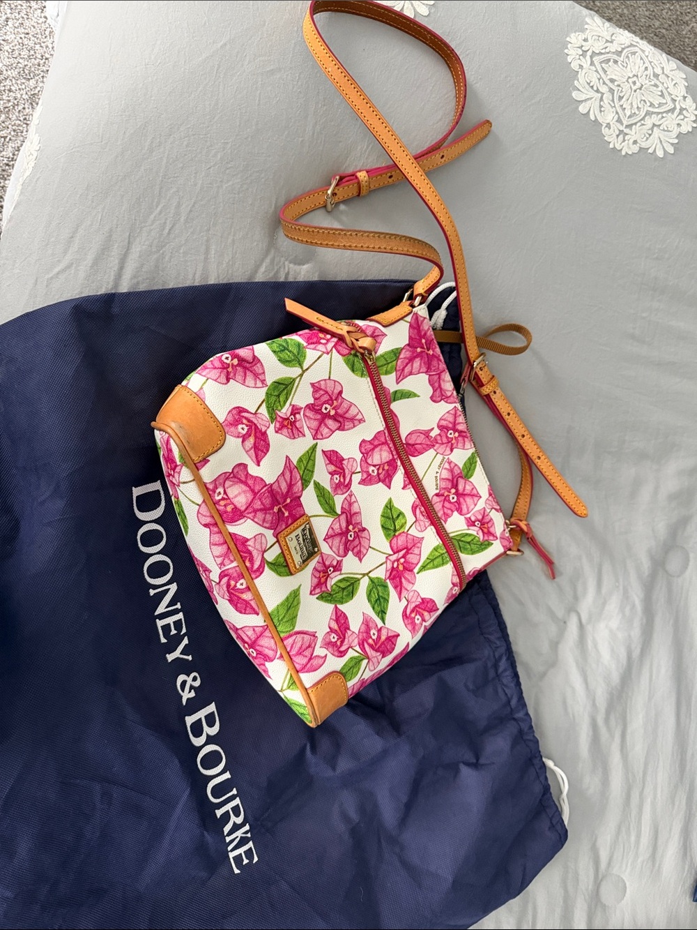 Dooney & Bourke Pink Floral Crossbody Bag